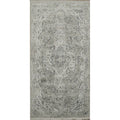 Machine Made Greys Charcoal Abstract Area Rug 5 0 X 2 6