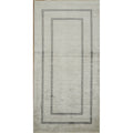 Machine Made Greys Charcoal Abstract Runner Rug 6 6 X 3 3
