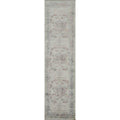 Machine Made Greys Charcoal Abstract Runner Rug 10 0 X 2 7