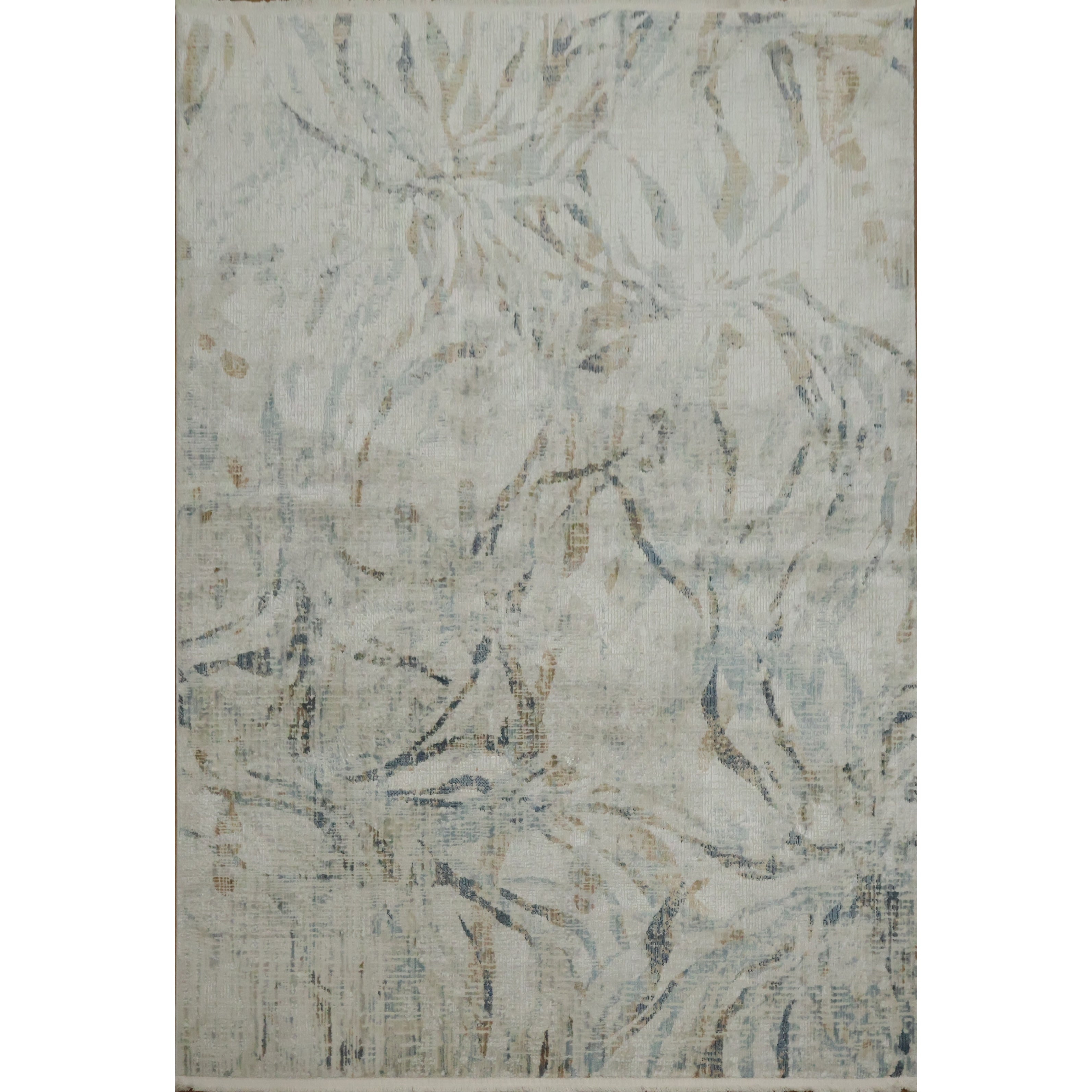 Machine Made Multi Colored Abstract Area Rug 7 7 X 5 2