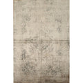 Machine Made Oriental Polyester Carpet Modern Beige Ivories Area Rug 7 6 X 5 1