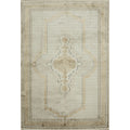 Machine Made Oriental Polyester Carpet Modern Beige Ivories Area Rug 7 7 X 5 2