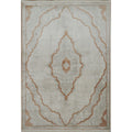 Machine Made Oriental Polyester Carpet Modern Beige Ivories Area Rug 7 7 X 5 2