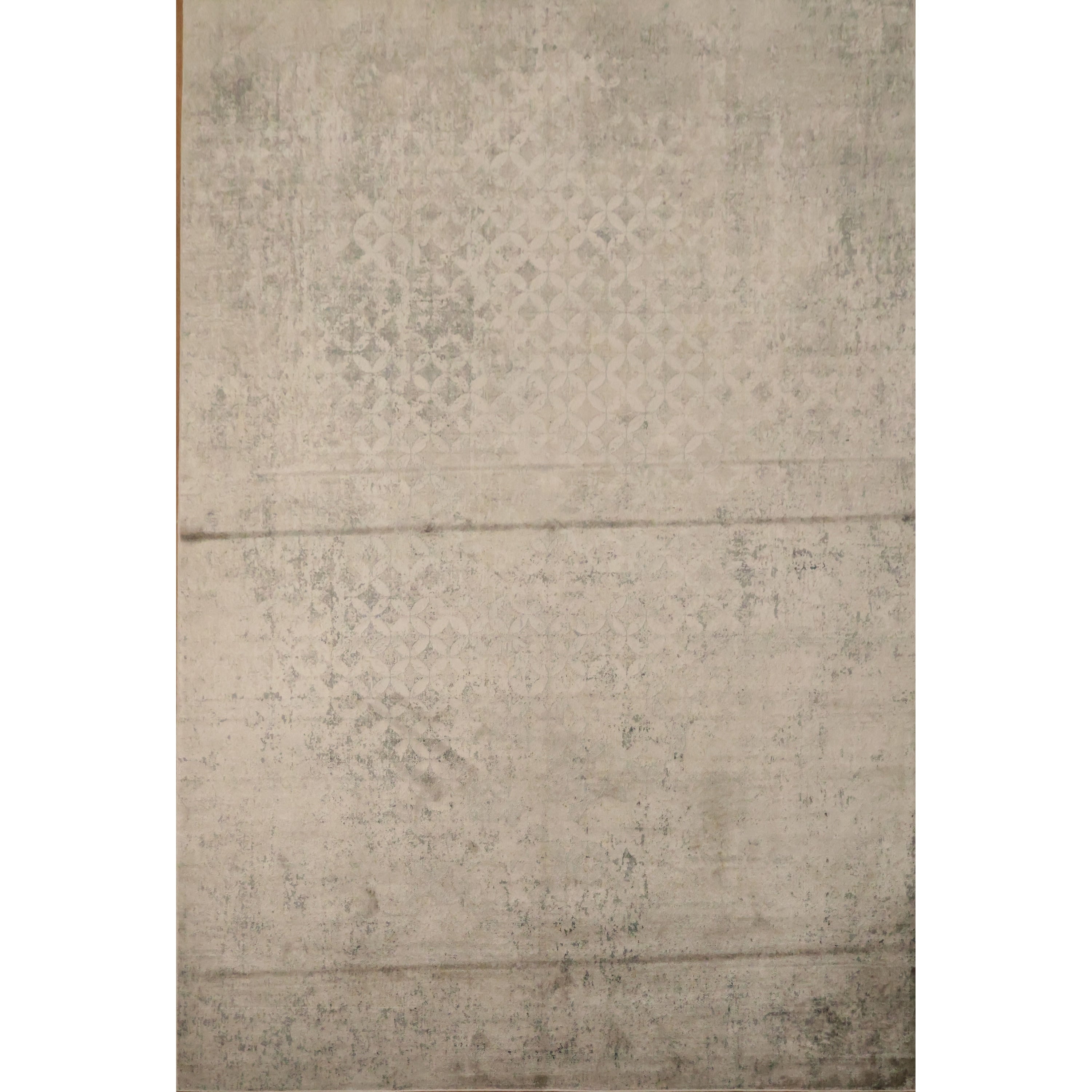 Machine Made Oriental Polyester Carpet Modern Beige Ivories Area Rug 7 6 X 5 1