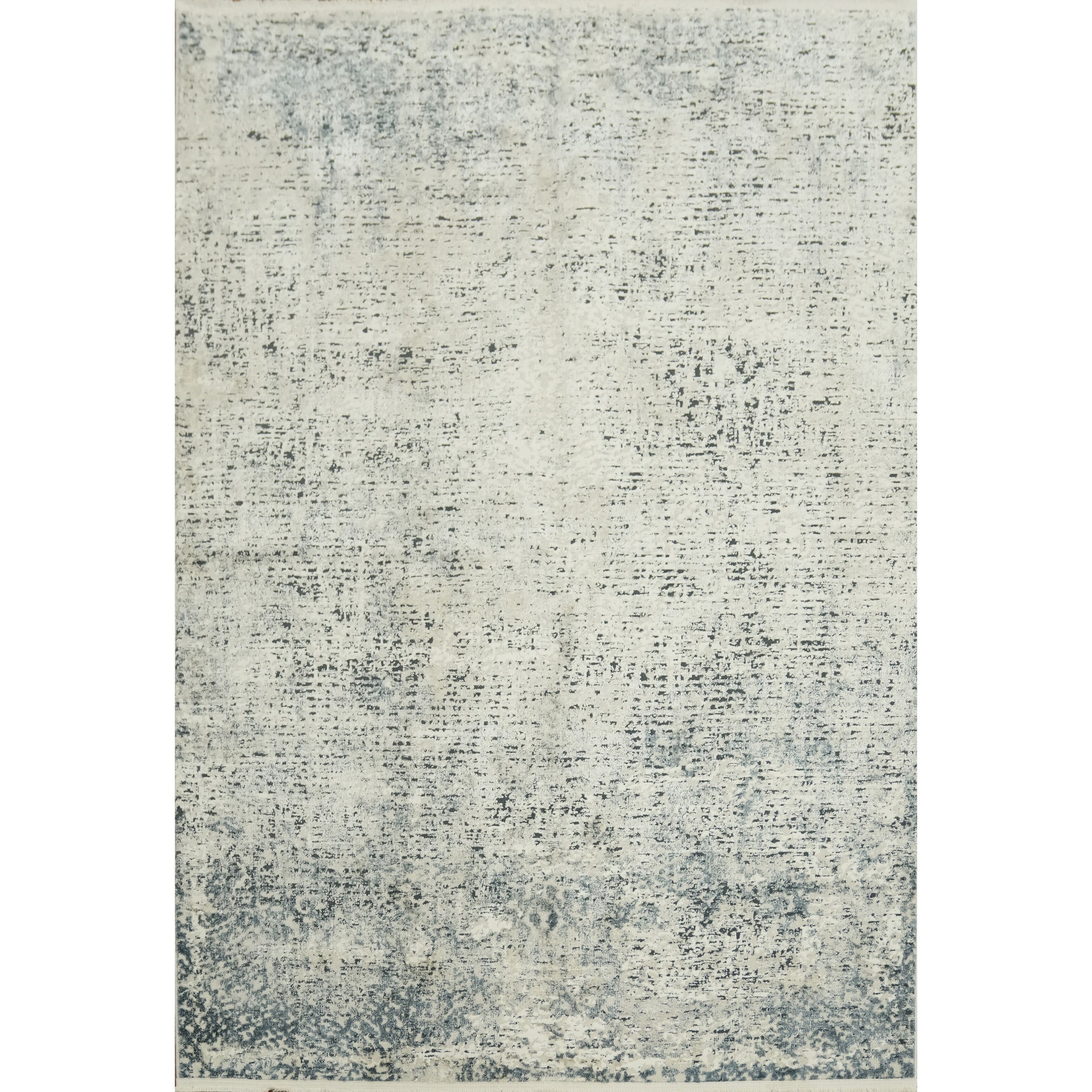 Machine Made Oriental Polyester Carpet Modern Greys Charcoal Area Rug 7 7 X 5 2