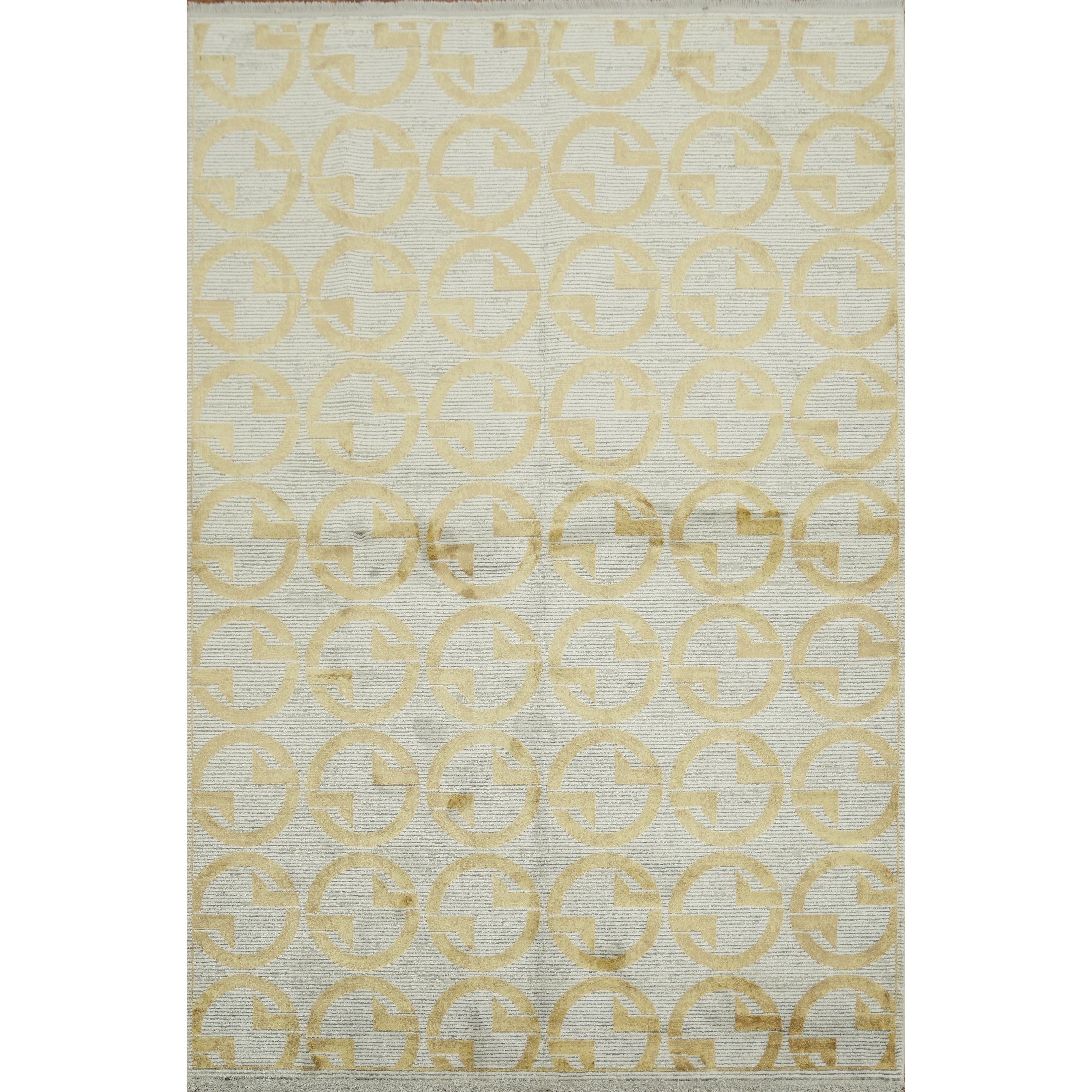 Machine Made Oriental Polyester Carpet Modern Greys Charcoal Area Rug 7 7 X 5 0