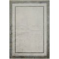 Machine Made Oriental Polyester Carpet Modern Greys Charcoal Area Rug 7 7 X 5 2