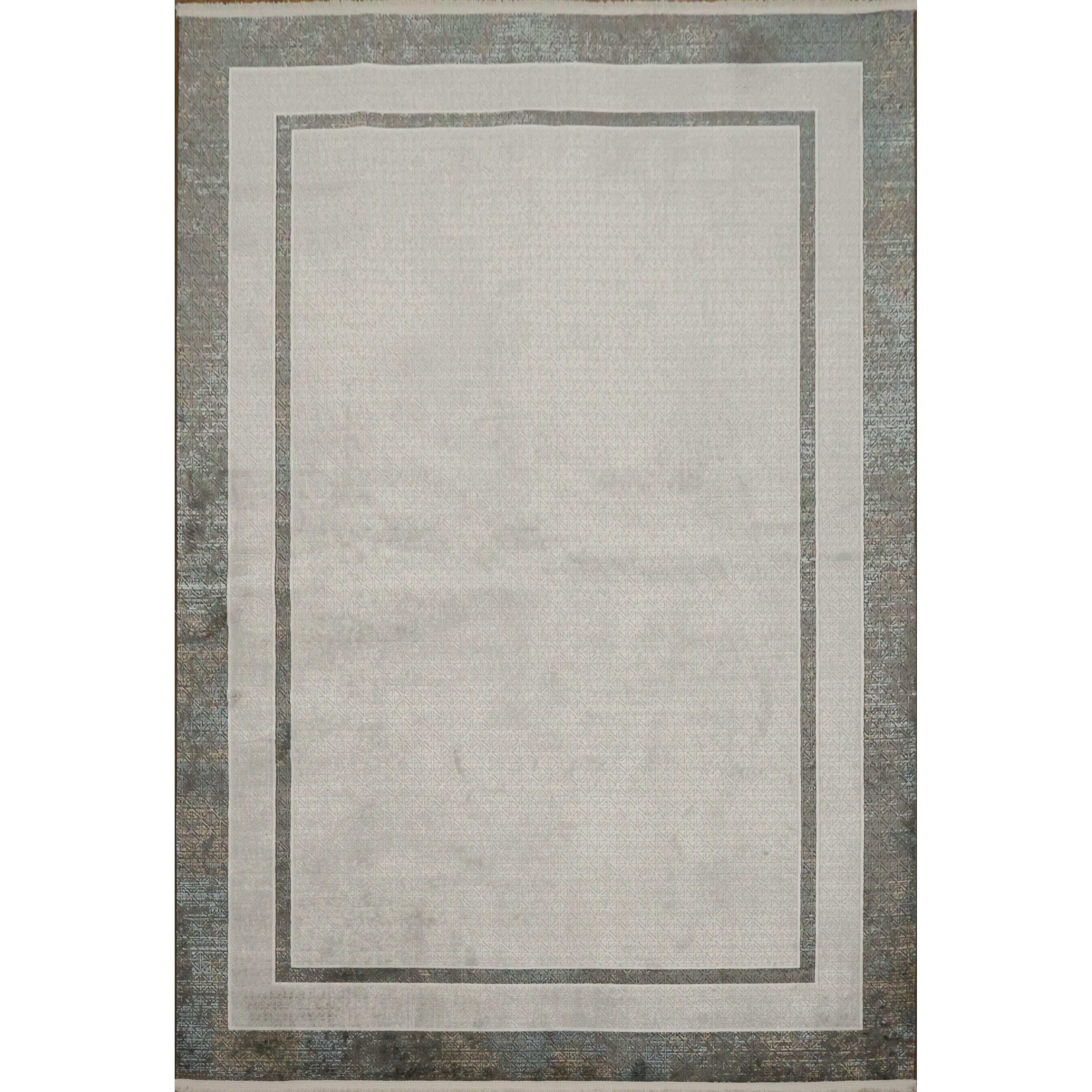 Machine Made Oriental Polyester Carpet Modern Greys Charcoal Area Rug 7 7 X 5 2