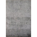 Machine Made Oriental Polyester Carpet Modern Greys Charcoal Area Rug 7 7 X 5 2