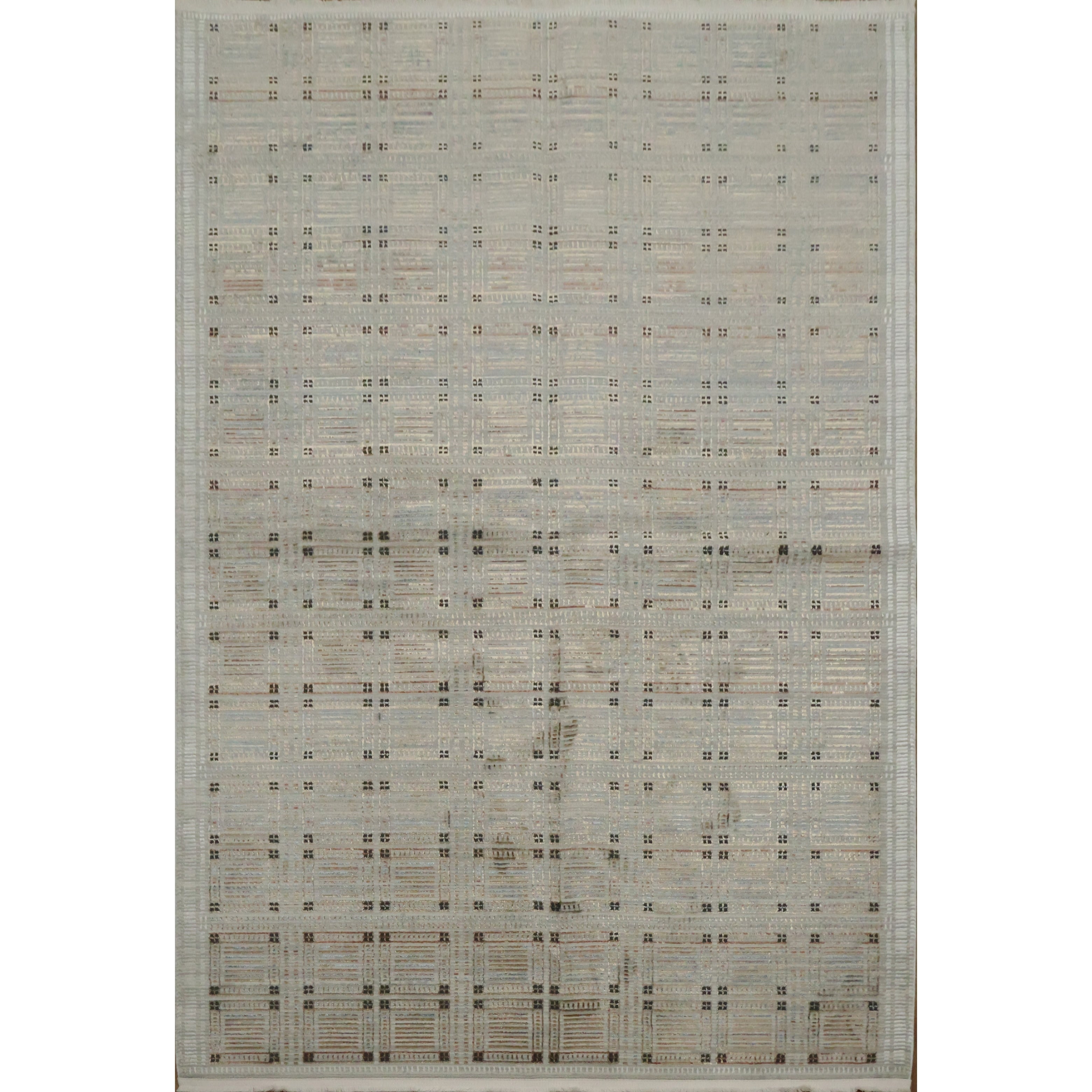 Machine Made Oriental Polyester Carpet Modern Greys Charcoal Area Rug 7 7 X 5 2