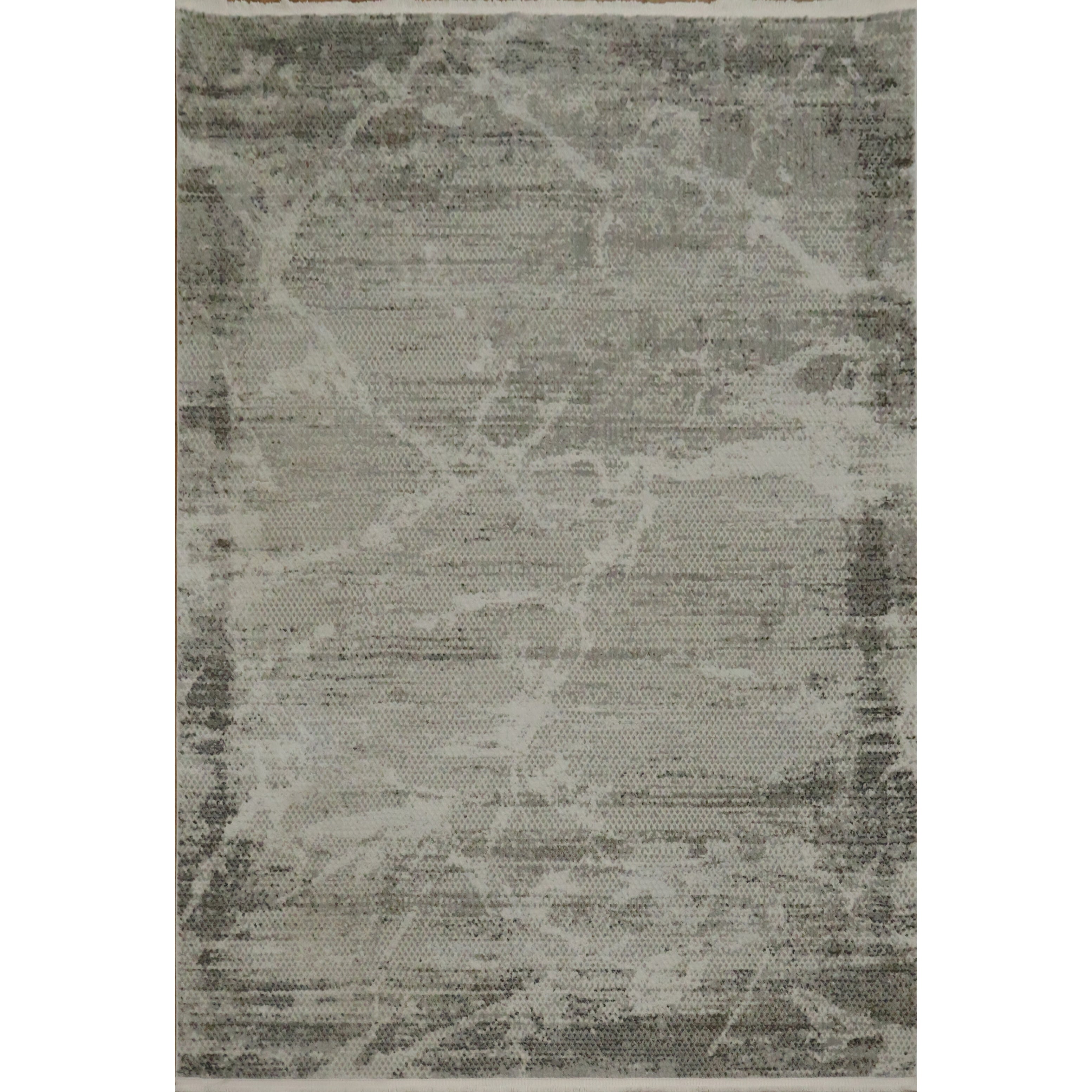 Machine Made Oriental Polyester Carpet Modern Greys Charcoal Area Rug 7 7 X 5 2