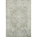 Machine Made Oriental Polyester Carpet Modern Greys Charcoal Area Rug 7 11 X 5 0