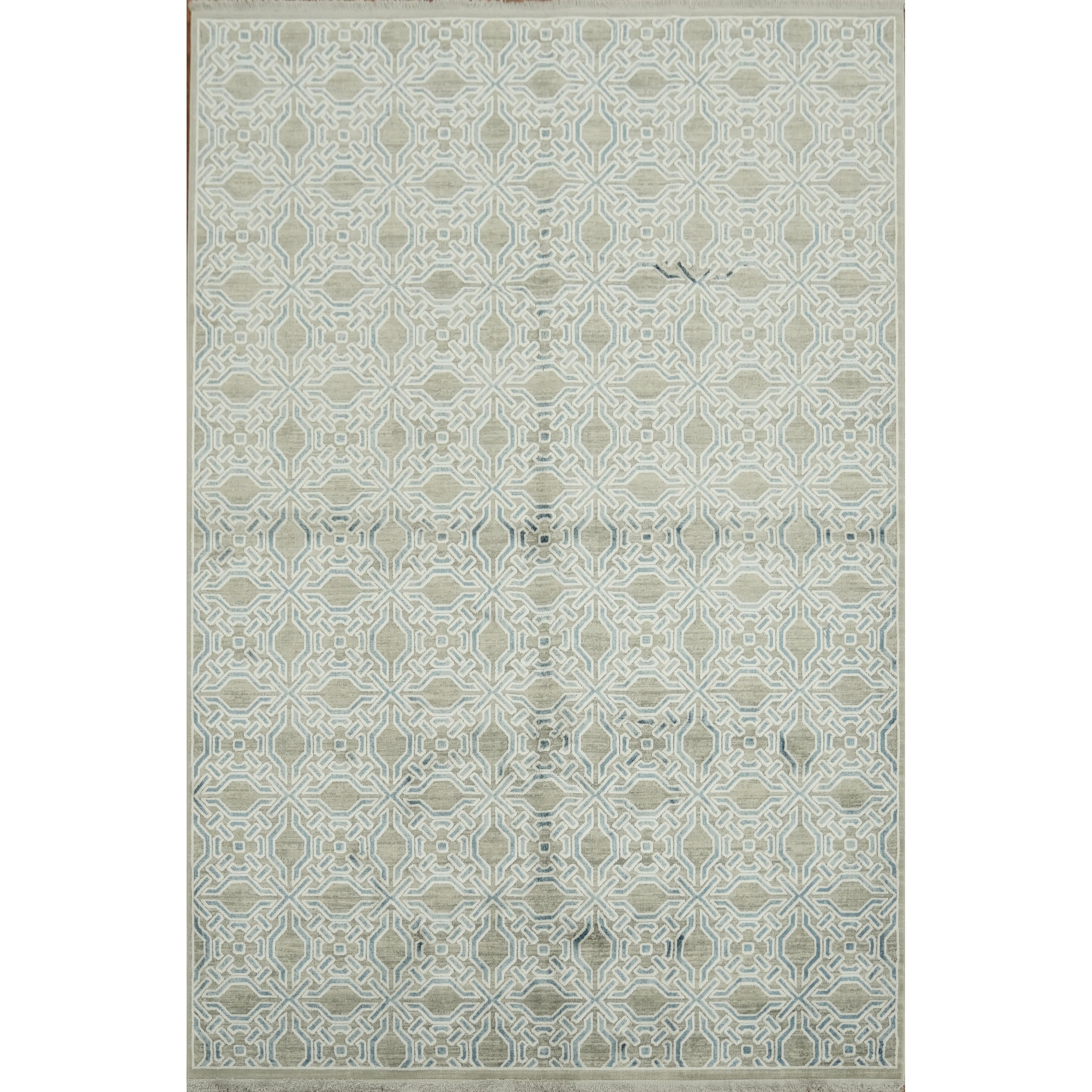 Machine Made Oriental Polyester Carpet Modern Greys Charcoal Area Rug 7 7 X 5 0