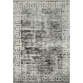 Machine Made Oriental Polyester Carpet Modern Greys Charcoal Area Rug 7 7 X 5 2