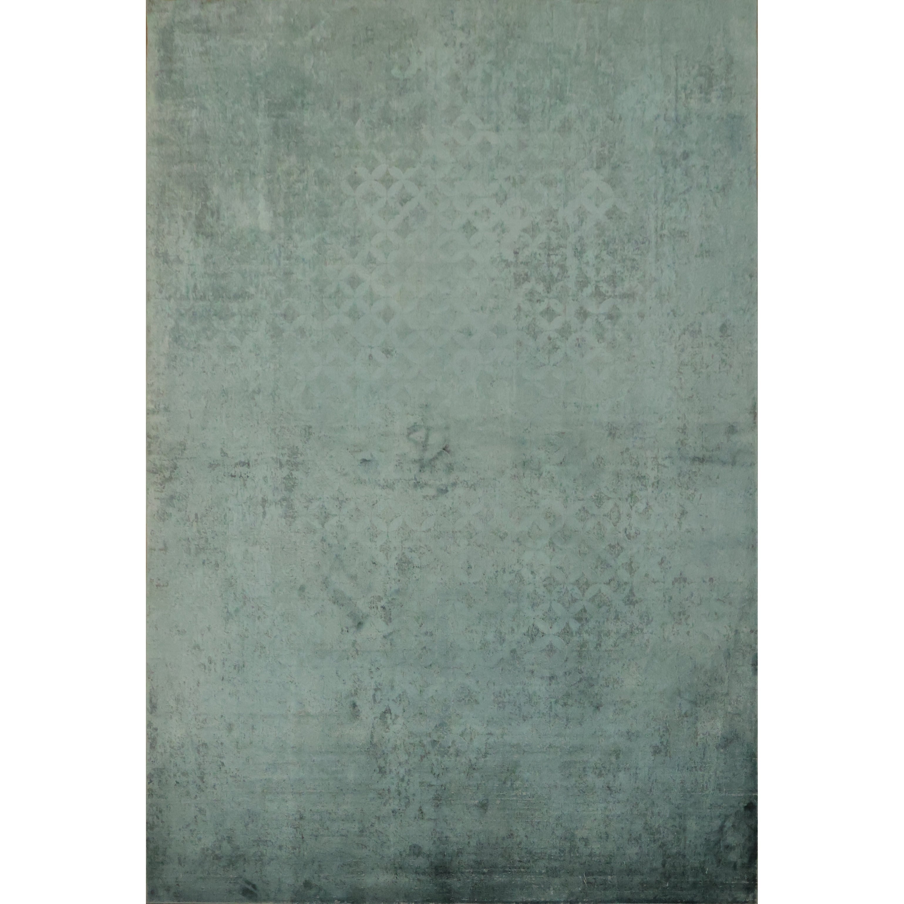 Machine Made Oriental Polyester Carpet Modern Navy Blue Blues Area Rug 7 6 X 5 1