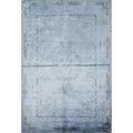 Machine Made Oriental Polyester Carpet Modern Navy Blue Blues Area Rug 7 7 X 5 2
