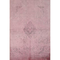 Machine Made Oriental Polyester Carpet Modern Pink Abstract Area Rug 7 6 X 5 1