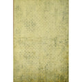 Machine Made Oriental Polyester Carpet Modern Yellow Gold Abstract Area Rug 7 6 X 5 1