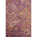 Machine Made Oriental Wool Carpet Modern Geometric Multi Colored Area Rug 9 4 X 6 5