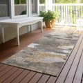Machine Washable Indoor Outdoor Abstract Casual Chantille Rug