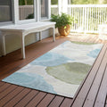 Machine Washable Indoor Outdoor Abstract Chandler Chantille Rug
