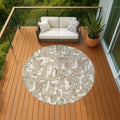 Machine Washable Indoor Outdoor Abstract Pitkin Chantille Rug