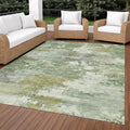 Machine Washable Indoor Outdoor Abstract Shoreview Chantille Rug