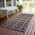 Machine Washable Indoor Outdoor Cabo Stripe Chantille Rug