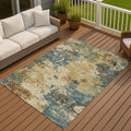 Machine Washable Indoor Outdoor Casual Contemporary Chantille Rug