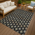 Machine Washable Indoor Outdoor Casual Greenwood Chantille Rug