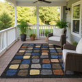 Machine Washable Indoor Outdoor Casual Hoppy Chantille Rug