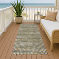 Machine Washable Indoor Outdoor Casual Keystone Chantille Rug