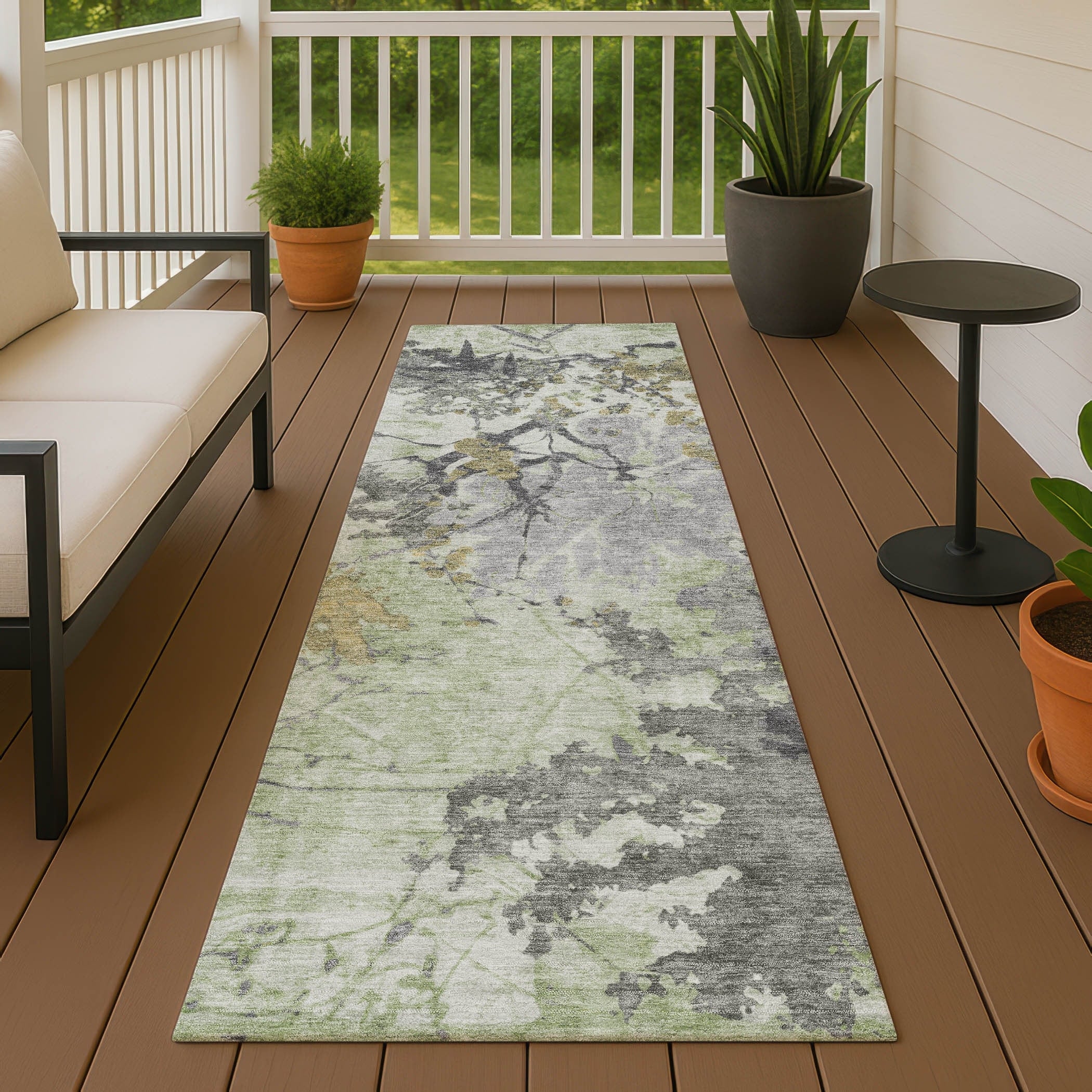 Machine Washable Indoor Outdoor Casual Mancos Chantille Rug
