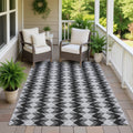 Machine Washable Indoor Outdoor Casual Seibert Chantille Rug