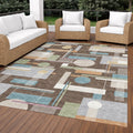 Machine Washable Indoor Outdoor Contemporary Anoka Chantille Rug