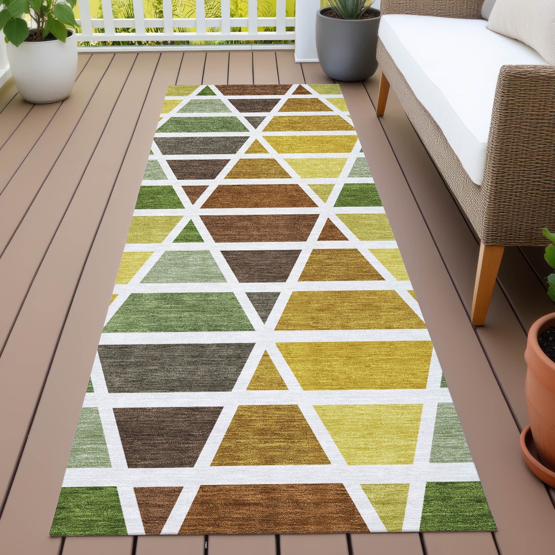 Machine Washable Indoor Outdoor Contemporary Austell Chantille Rug