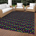 Machine Washable Indoor Outdoor Contemporary Dazzle Chantille Rug