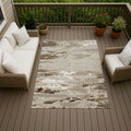 Machine Washable Indoor Outdoor Contemporary Jakin Chantille Rug