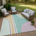 Machine Washable Indoor Outdoor Contemporary Keely Chantille Rug