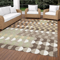 Machine Washable Indoor Outdoor Contemporary Otsego Chantille Rug