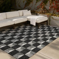 Machine Washable Indoor Outdoor Contemporary Ramah Chantille Rug