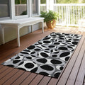 Machine Washable Indoor Outdoor Contemporary Saline Chantille Rug