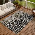 Machine Washable Indoor Outdoor Contemporary Waseca Chantille Rug
