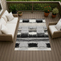 Machine Washable Indoor Outdoor Contemporary Zenny Chantille Rug