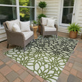 Machine Washable Indoor Outdoor Floral Craze Chantille Rug