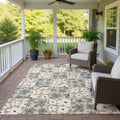 Machine Washable Indoor Outdoor Floral Krissy Chantille Rug