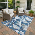 Machine Washable Indoor Outdoor Floral Love Chantille Rug