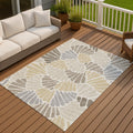 Machine Washable Indoor Outdoor Floral Modern Chantille Rug