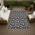 Machine Washable Indoor Outdoor Floral Roberta Chantille Rug