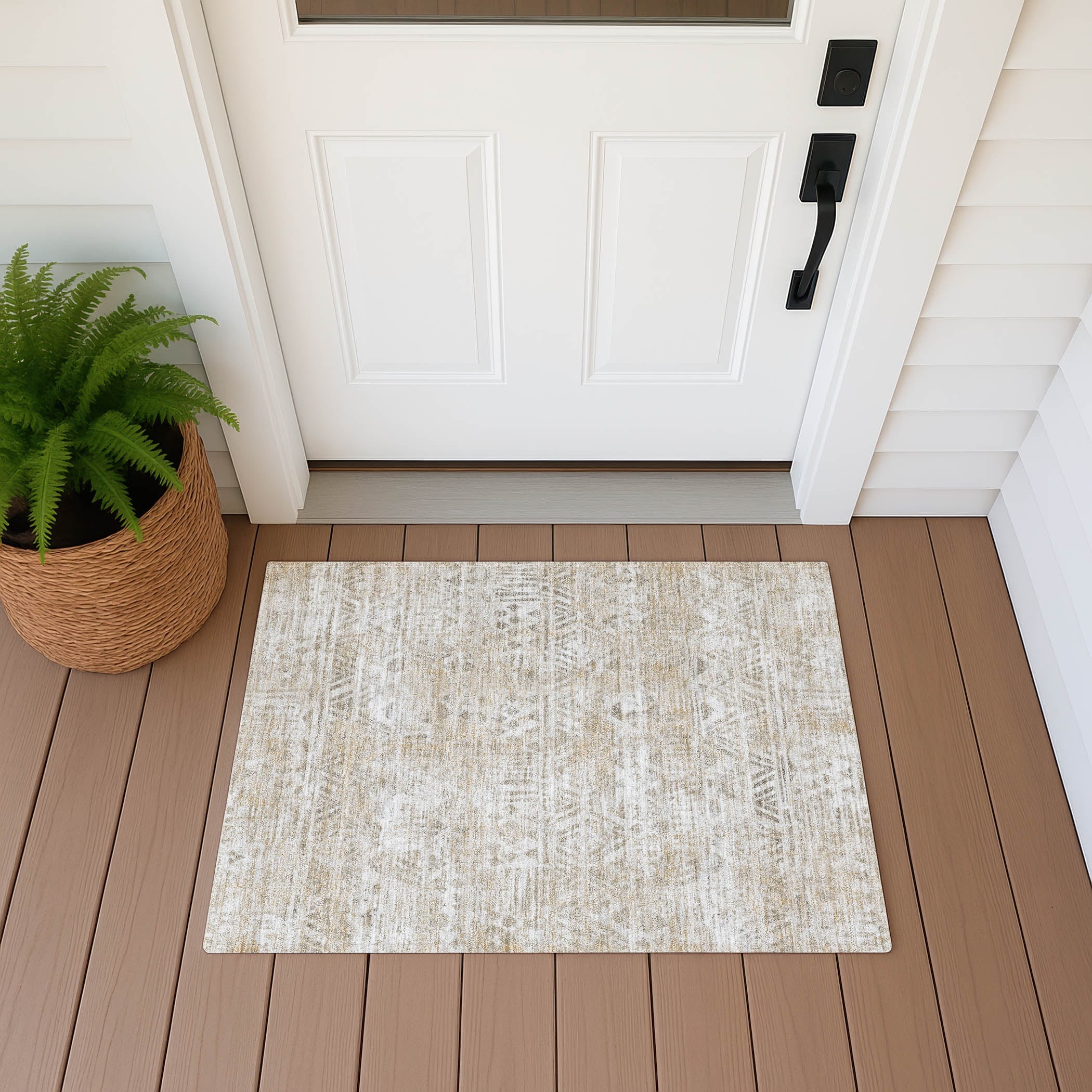 Machine Washable Indoor Outdoor Global Jara Chantille Rug